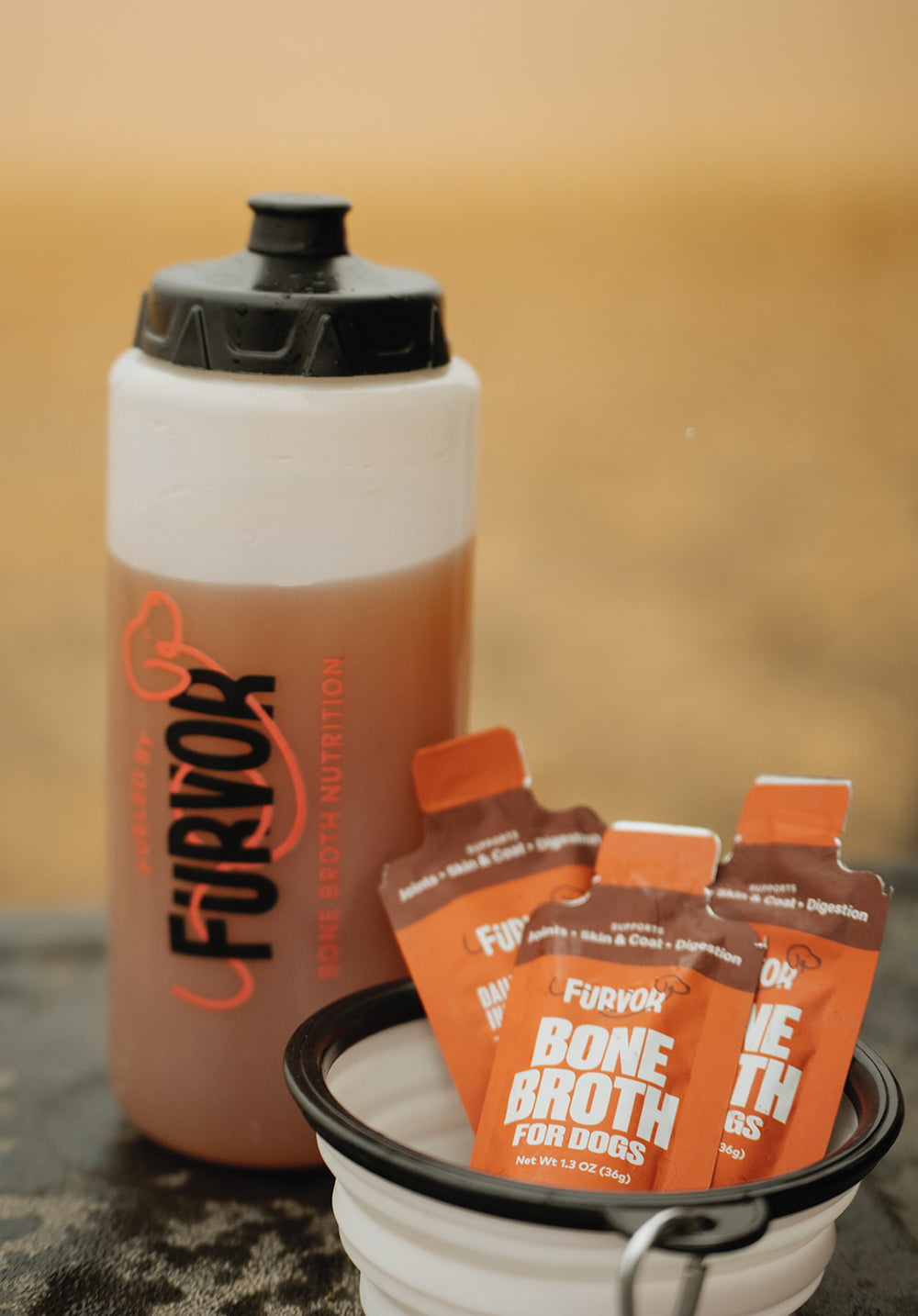 Furvor everyday hydration bottles and single packs